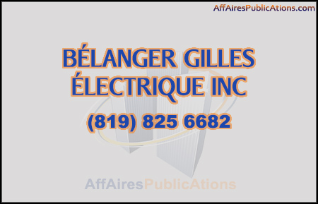 BÉLANGER GILLES ÉLECTRIQUE INC