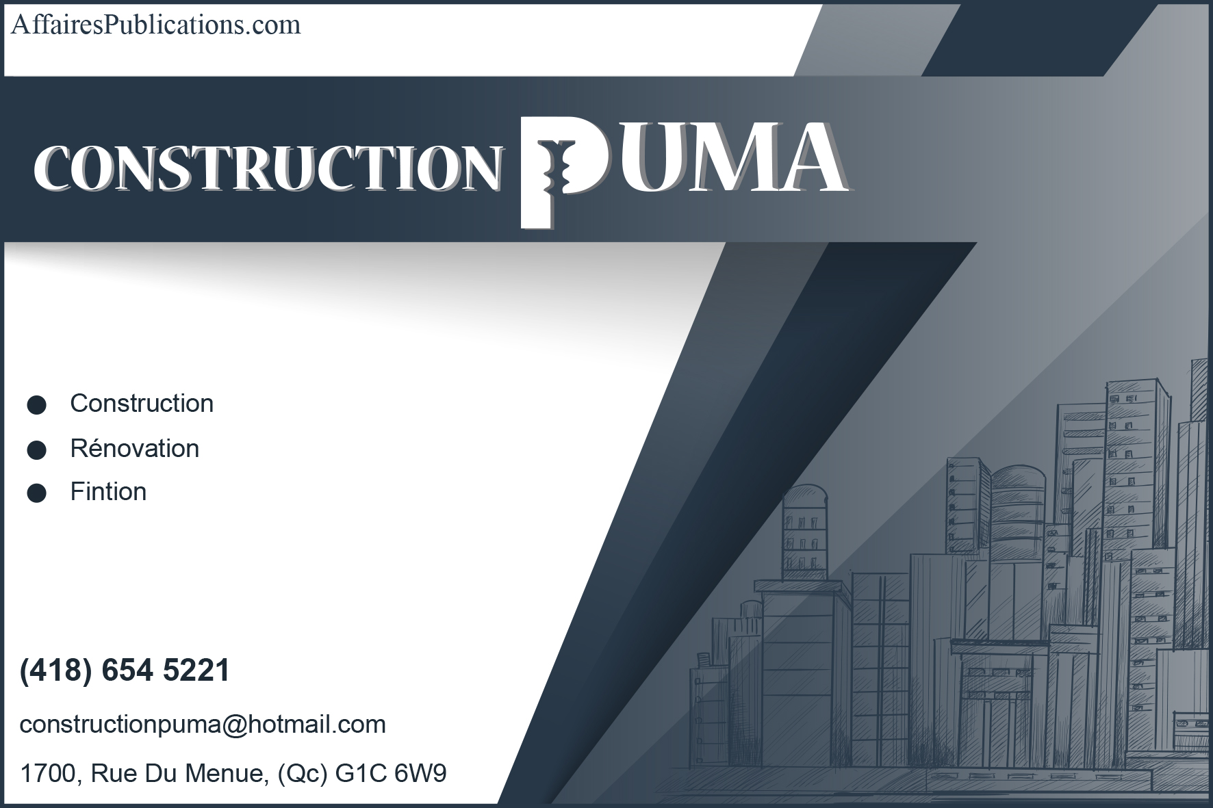 CONSTRUCTION PUMA