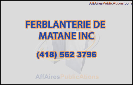 FERBLANTERIE DE MATANE INC