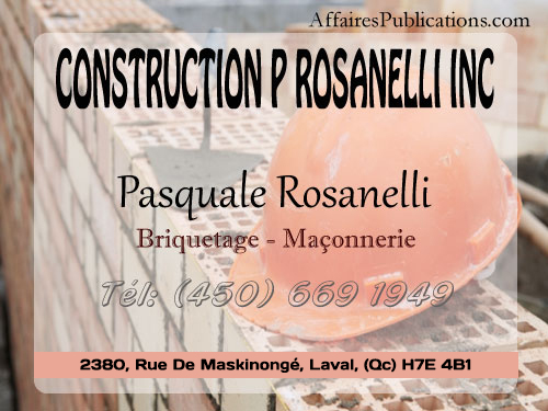 CONSTRUCTION P ROSANELLI