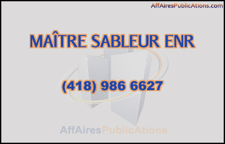 MAÎTRE SABLEUR ENR