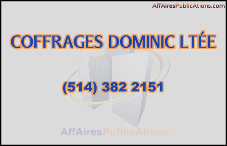 COFFRAGES DOMINIC LTÉE