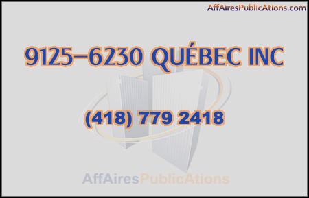 9125-6230 QUÉBEC INC