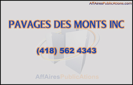 PAVAGES DES MONTS INC