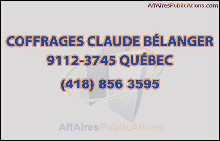 COFFRAGES CLAUDE BÉLANGER