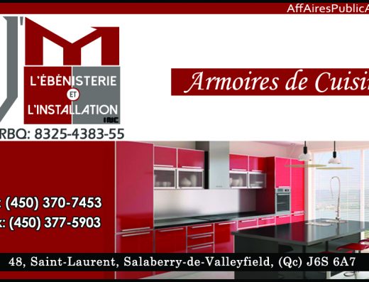 J&rsquo;M L&rsquo;ÉBÉNISTERIE ET L&rsquo;INSTALLATION