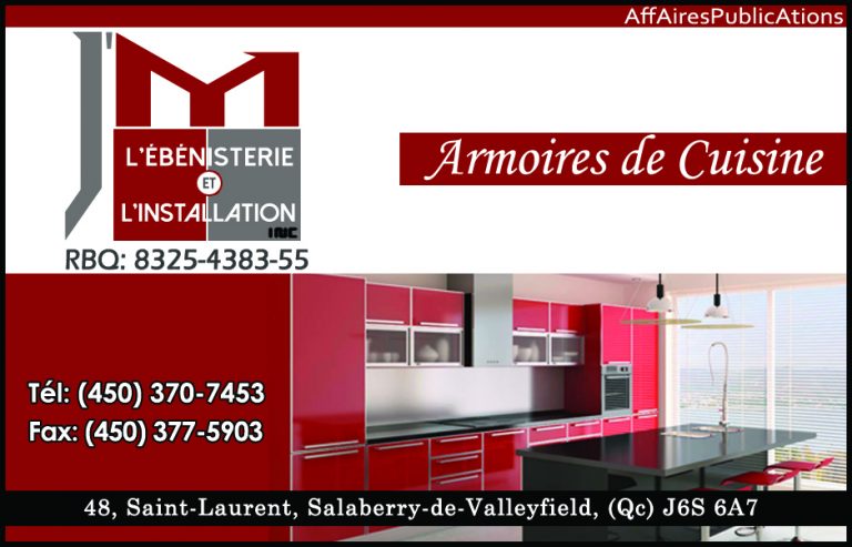 J&rsquo;M L&rsquo;ÉBÉNISTERIE ET L&rsquo;INSTALLATION