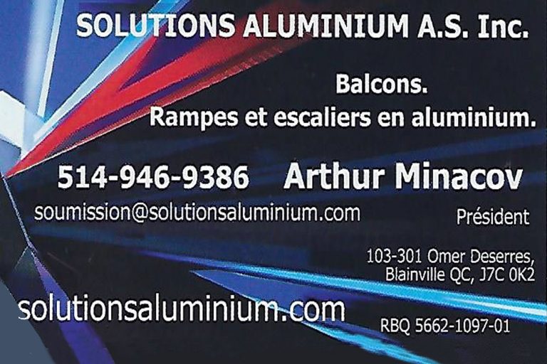SOLUTIONS ALUMINIUM A S INC