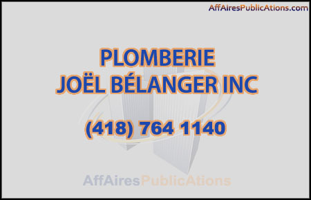PLOMBERIE JOËL BÉLANGER INC