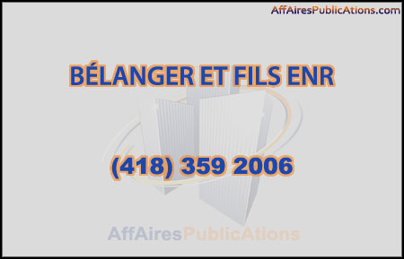 BÉLANGER ET FILS ENR