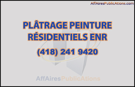 PLÂTRAGE PEINTURE RÉSIDENTIELS