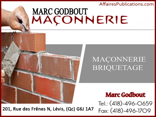 MAÇONNERIE MARC GODBOUT