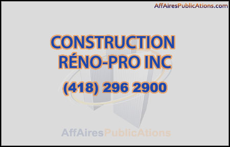 CONSTRUCTION RÉNO-PRO INC