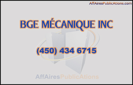 BGE MÉCANIQUE INC