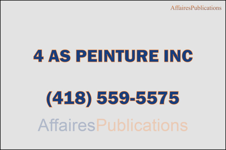 4 AS PEINTURE INC