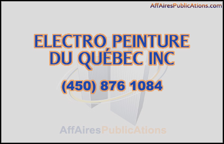 ELECTRO PEINTURE DU QUÉBEC INC