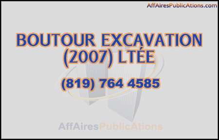 BOUTOUR EXCAVATION (2007) LTÉE