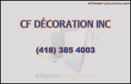 CF DÉCORATION INC