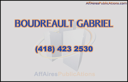 BOUDREAULT GABRIEL