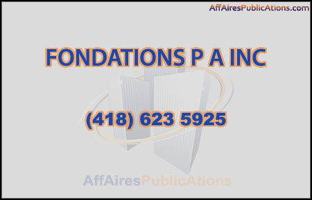 FONDATIONS P A INC