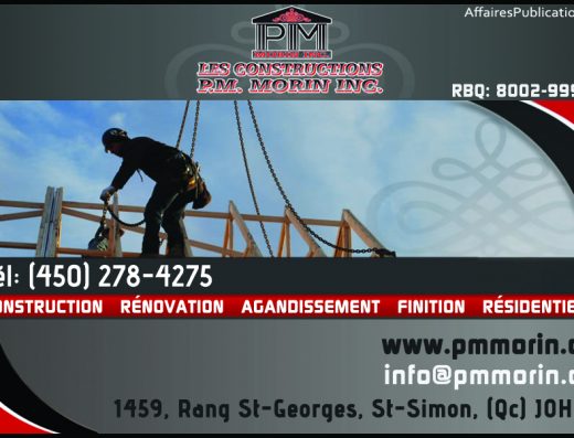 CONSTRUCTION PM MORIN INC