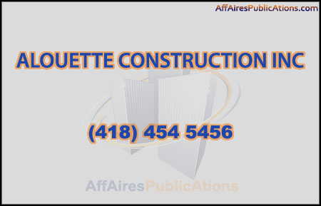 ALOUETTE CONSTRUCTION INC