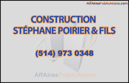 CONSTRUCTION STÉPHANE POIRIER & FILS