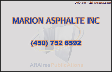 MARION ASPHALTE INC