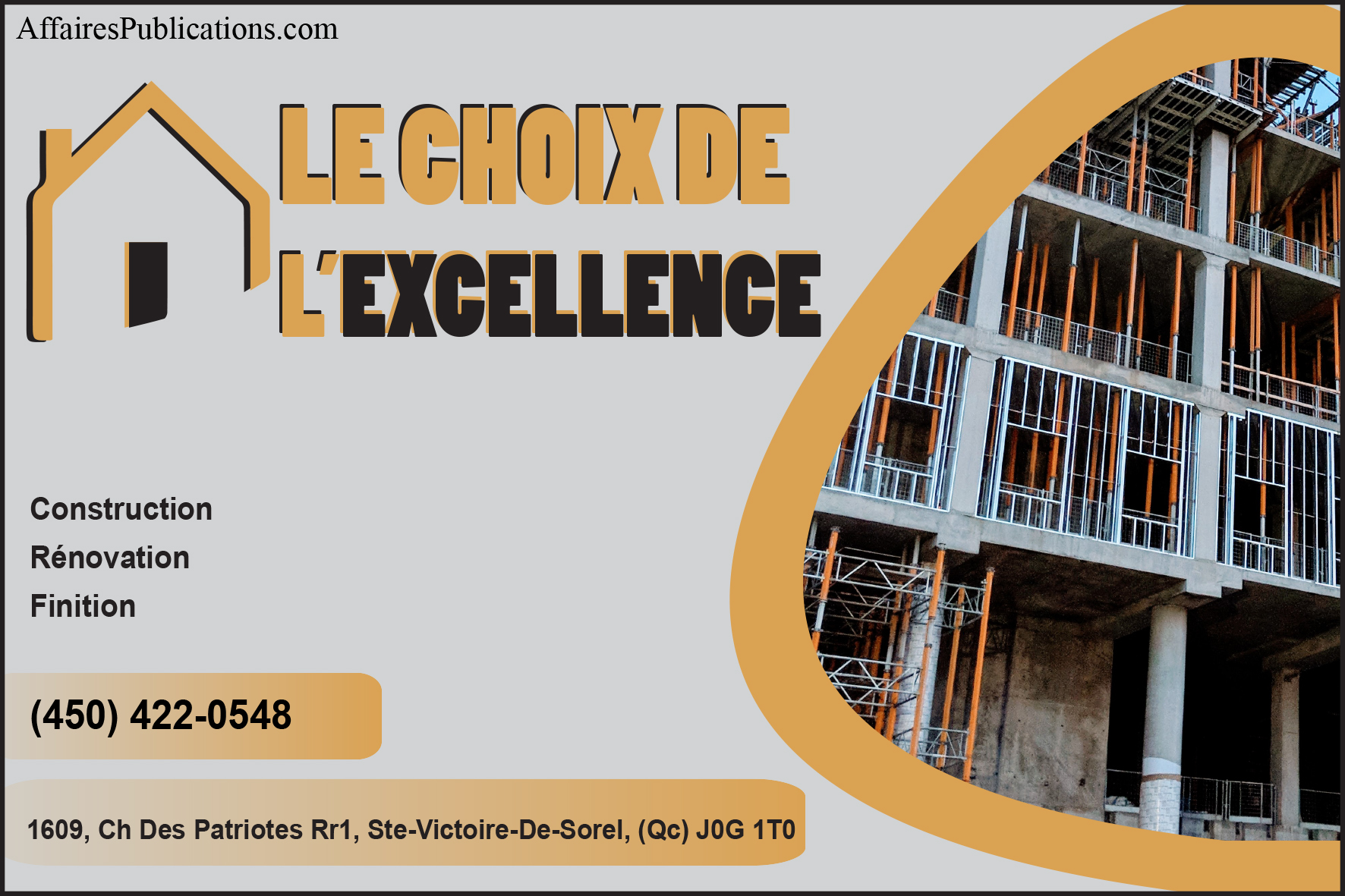 LE CHOIX DE L&rsquo;EXCELLENCE