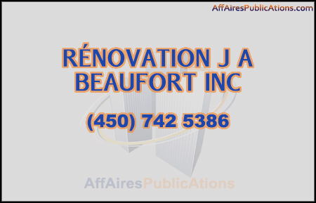 RÉNOVATION J A BEAUFORT INC
