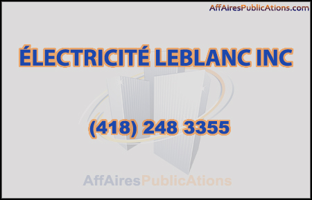 ÉLECTRICITÉ LEBLANC INC