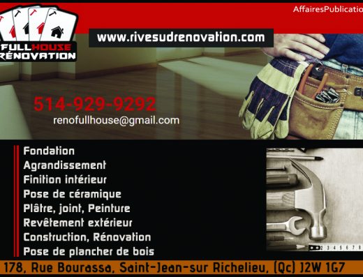 RÉNOVATION FULL HOUSE