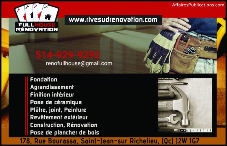 RÉNOVATION FULL HOUSE