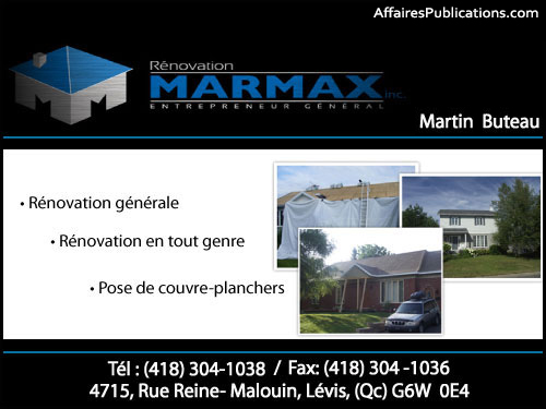 RÉNOVATION MARMAX INC