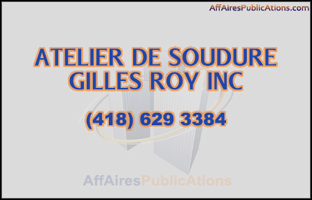 ATELIER DE SOUDURE GILLES ROY