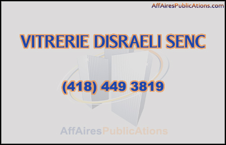 VITRERIE DISRAELI SENC