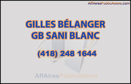 GILLES BÉLANGER GB SANI BLANC