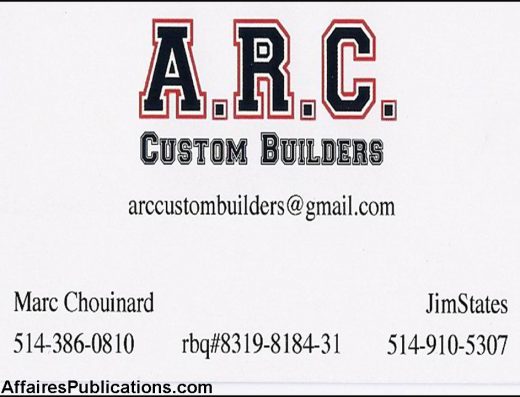 ARC CONSTRUCTION SUR MESURE LTÉE