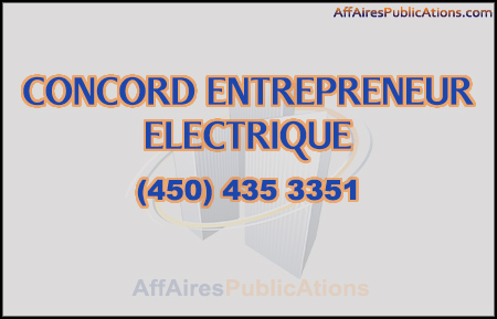CONCORD ENTREPRENEUR ELECTRIQUE