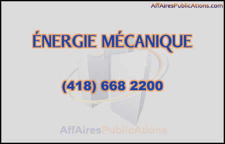 ÉNERGIE MÉCANIQUE