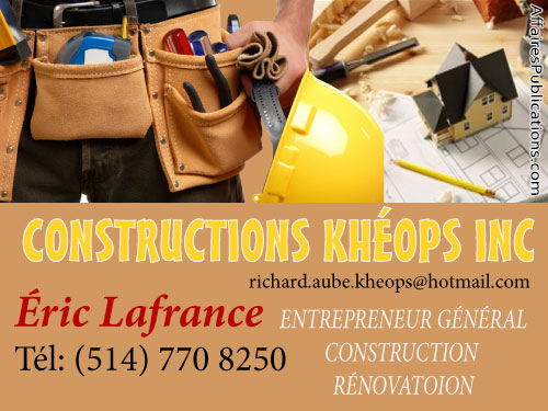 CONSTRUCTIONS KHÉOPS INC