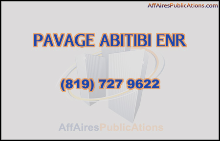 PAVAGE ABITIBI ENR