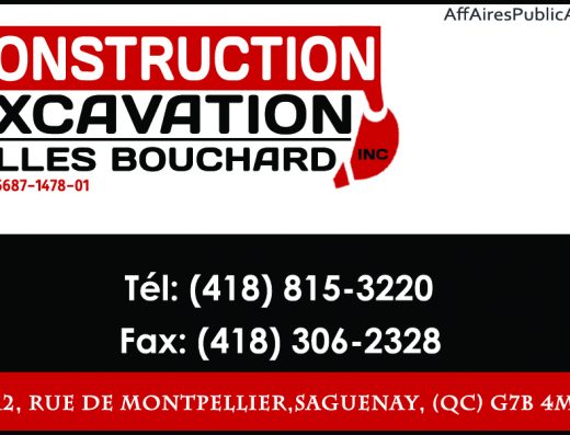 CONSTRUCTION EXCAVATION GILLES BOUCHARD INC