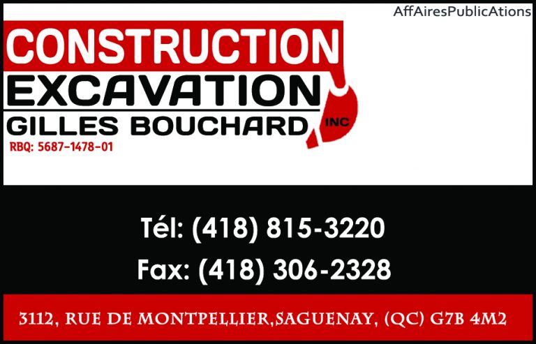 CONSTRUCTION EXCAVATION GILLES BOUCHARD INC