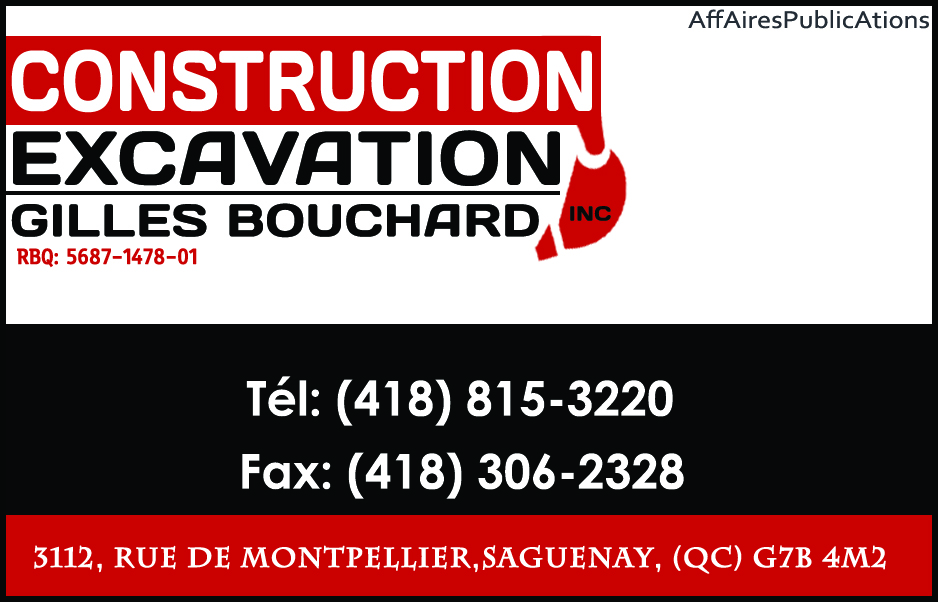 CONSTRUCTION EXCAVATION GILLES BOUCHARD INC