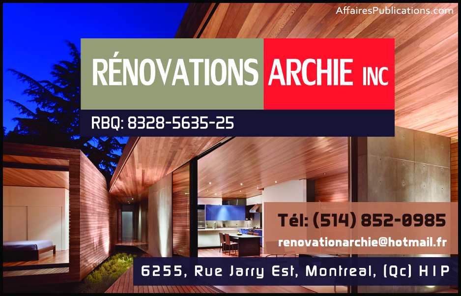 RÉNOVATIONS ARCHIE INC