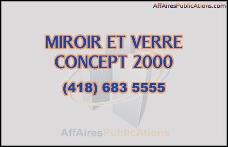 MIROIR ET VERRE CONCEPT 2000