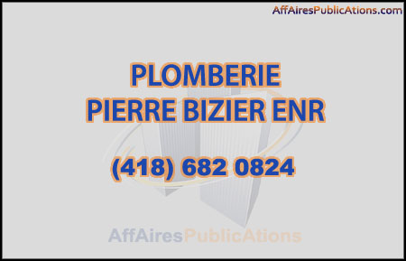 PLOMBERIE PIERRE BIZIER ENR