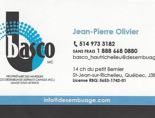 DÉSEMBUAGE BASCO HAUTE-RICHELIEU