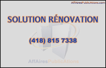 SOLUTION RÉNOVATION